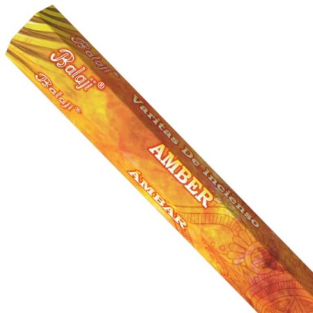 Incienso Balaji Ámbar (20 varitas)