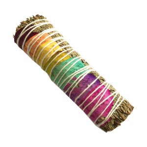 Atado Cedro + Pétalos de 7 Colores (4 pulgadas)