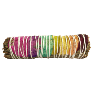 Atado Cedro + Pétalos de 7 Colores (4 pulgadas)